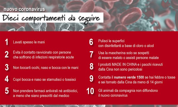CORONA VIRUS: AGGIORNAMENTI