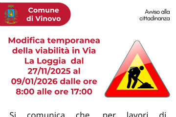 Modifica temporanea della viabilit&#224; in Via La Loggia dal 27/11/2025 al 09/01/2026